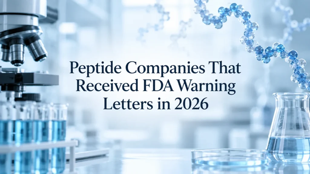 Peptide Companies That Received FDA Warning Letters in 2026