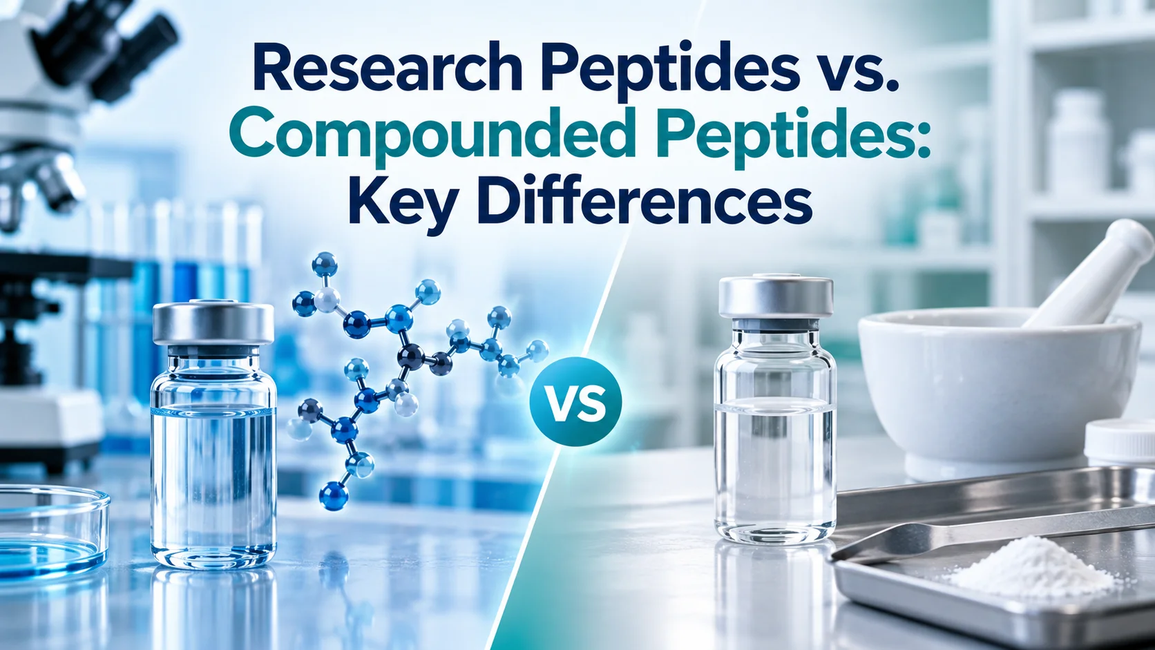 Research peptides vs Compounded peptides